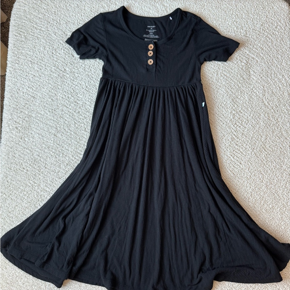 Posh Peanut Black Kids Dress